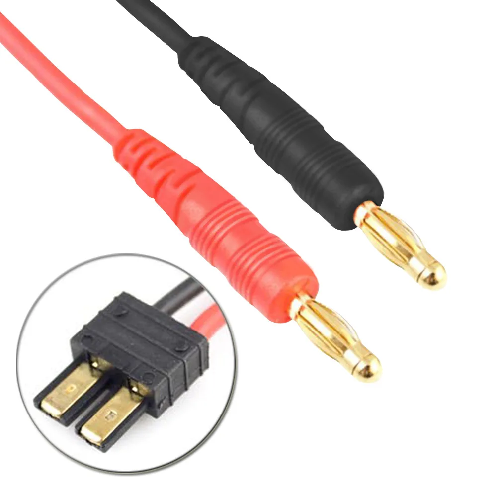

10 шт. 14AWG TRX зарядный провод для аккумулятора 4 мм банановый штекер к зарядному кабелю TRX для аккумулятора RC Lipo