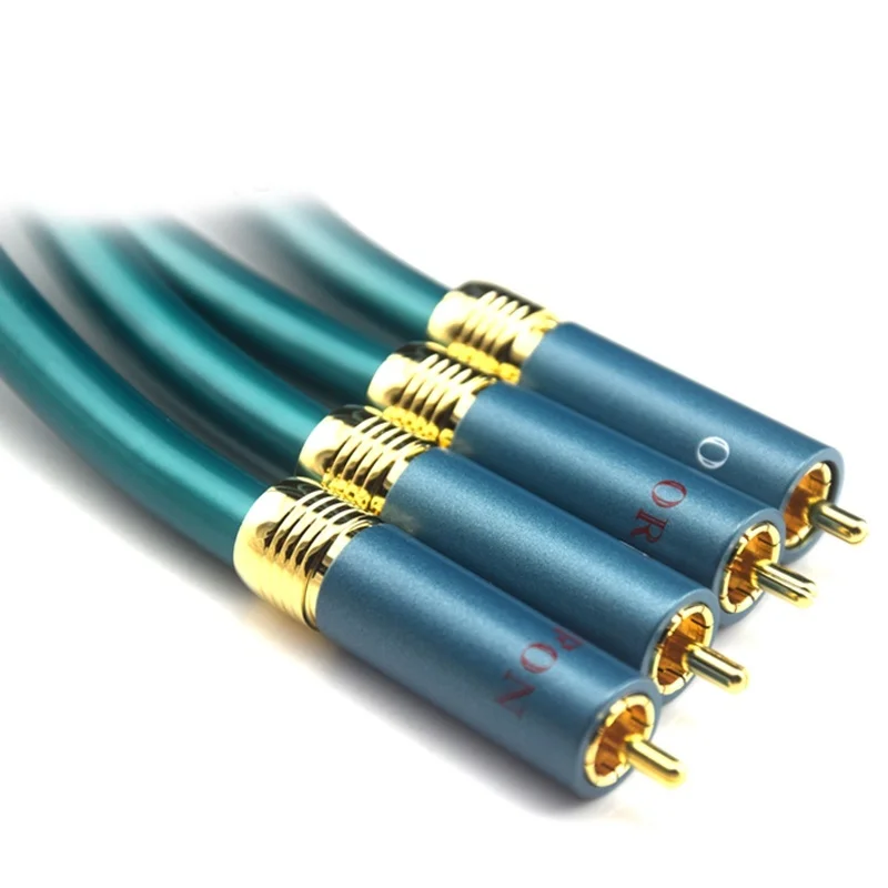 1 пара Ortofon Hifi чистый RCA 8N OCC аудио кабель Hi-end усилитель CD межблочный 2RCA к мужской м |