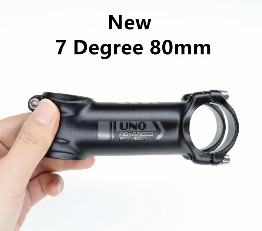 NEW 7 degree 80mm UNO 7 велосипедный стержень Kalloy ultralight-7 17 градусов MTB Alu 7050 31,8 мм 60 70 мм 80 мм 90 мм 100 110 120 130 мм велосипедный стержень king alloy - Цвет: NEW 7 degree 80mm