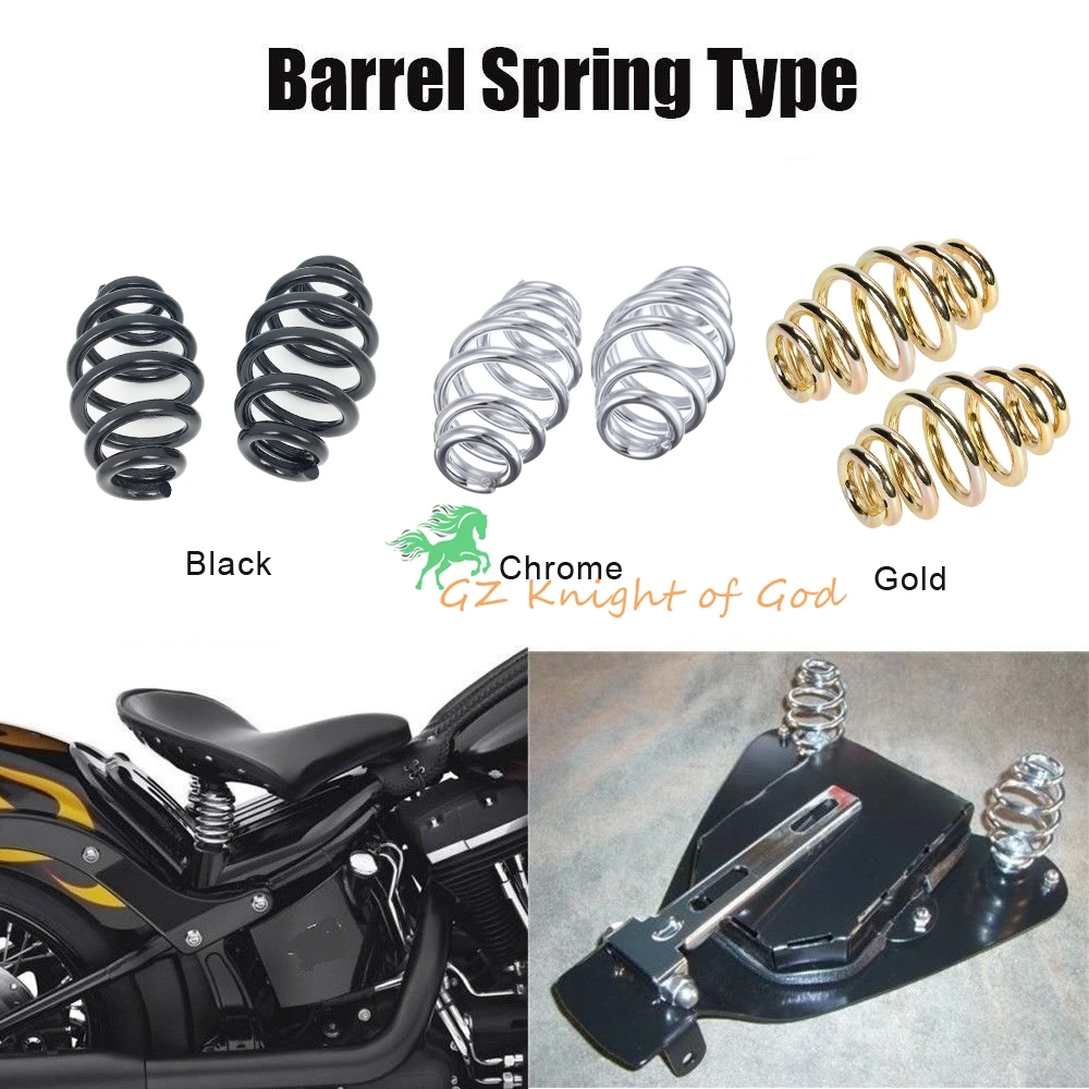 3 &quotБаррель Спиральный сольный Пружины сиденья для Harley Chopper Bobber Softail Sportster
