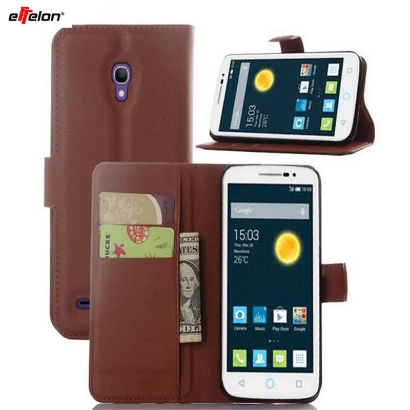 Effelon для Alcatel One Touch POP 2 чехол кошелек стильный книжка телефона подставка слот