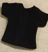 black 1 шт. 1/6 футболка для кукол blyth повседневная одежда рубашки barbi для Licca, Azone, kurhn аксессуары для кукол - Цвет: black