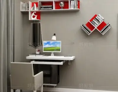 Маленькая семейная модель спальни угловой компьютерный стол. Комбинированный