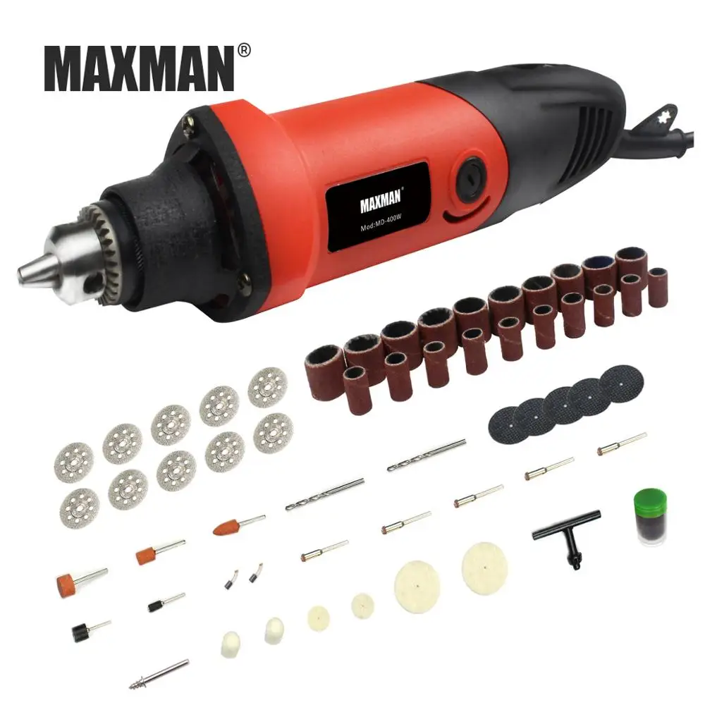 

MAXMAN Electric Drill With 6 Position Variable Speed Dremel 220V 400W Style Mini Grinding Power Tools