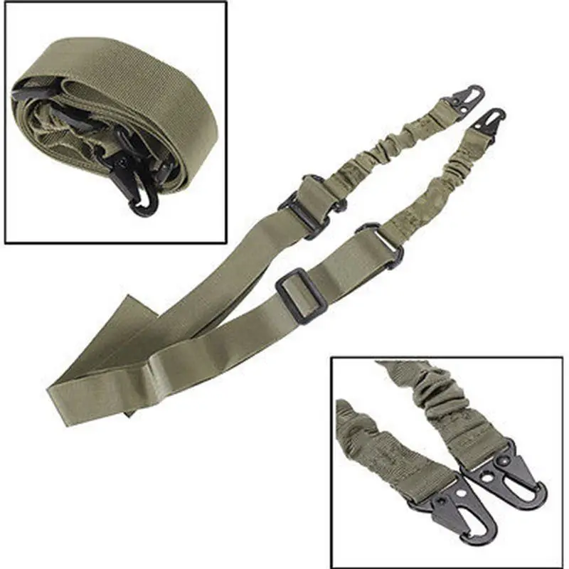 Две точки винтовка Слинг тактический пистолет слинг вертлюги пояс для банджи