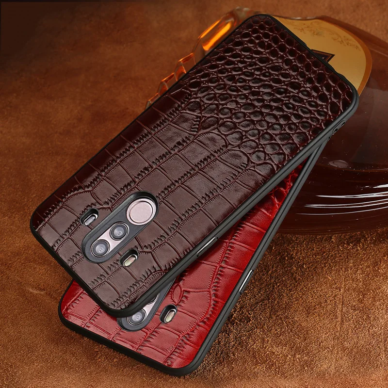 For Huawei Mate 10 LANGSIDI Top Genuine Leather Back Cover Phone Case Pro Luxury Mobile | Мобильные телефоны и аксессуары