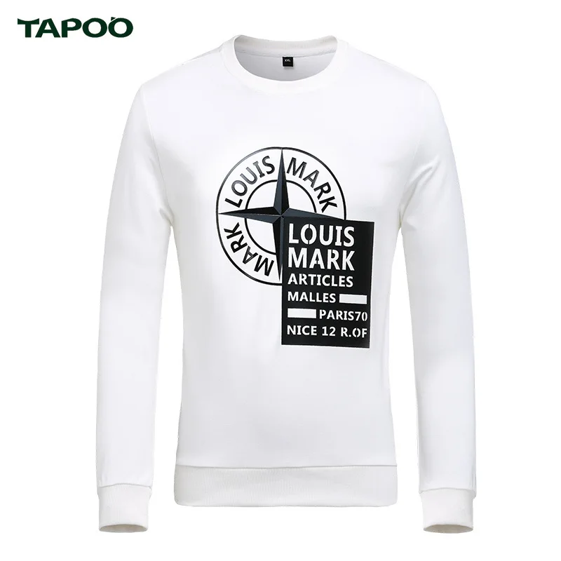 Tapoo Повседневное Для мужчин футболка Homme Фитнес хлопка с длинным рукавом
