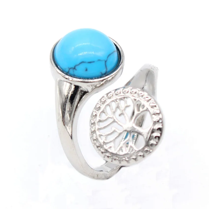 

Регулируемое кольцо с кабошоном, посеребренное, 100, 1 шт.