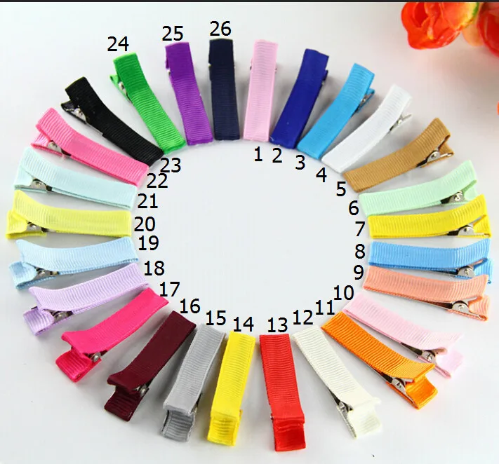 Зажим типа крокодил для волос полностью на подкладке покрытый корсажная лента 1 8