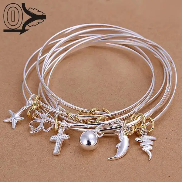 Бесплатная Доставка Оптовых Посеребренные Браслет Свадебные Украшения