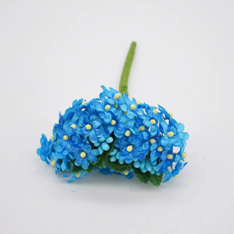F02 blue 12/36/72 шт. искусственные сливы тычинки поддельные Берри цветы для DIY ручной работы подарок Скрапбукинг венок Свадебная вечеринка украшения дома 8z - Цвет: F02 blue