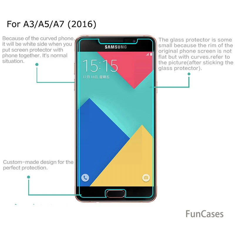 Закаленное Стекло для samsung Galaxy A6 + A8 2018 плюс A3 A5 A7 2017 2016 Экран защитная плёнка