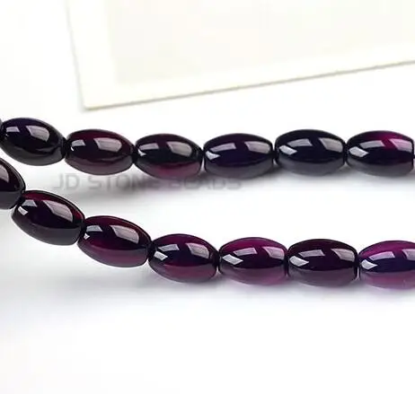 PURPLE AGATE Натуральный агат неправильной нитью рисовой формы драгоценных камней бусины для самостоятельного изготовления ювелирных изделий Браслет Ожерелье Strand 14'' - Цвет: PURPLE AGATE