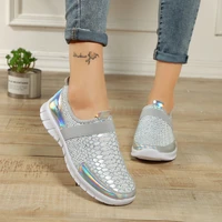 size 36 42 women breathable sports shoes anti skid sport walking shoes outdoor flats autumn winter female light loafers shoes