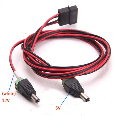 100 шт. ATX 4PIN 4 P molex Двойной DC 12 В 5 Питание кабель 18awg Провода для БТД Bitcoin горной DIY |