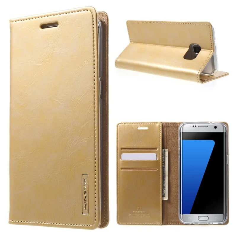Goospery Blue Moon для samsungs7edge samsungs7 сотовый телефон сумка PU кожаный бумажник чехол Galaxy S7 Edge S7edge G935 В виде ракушки|case