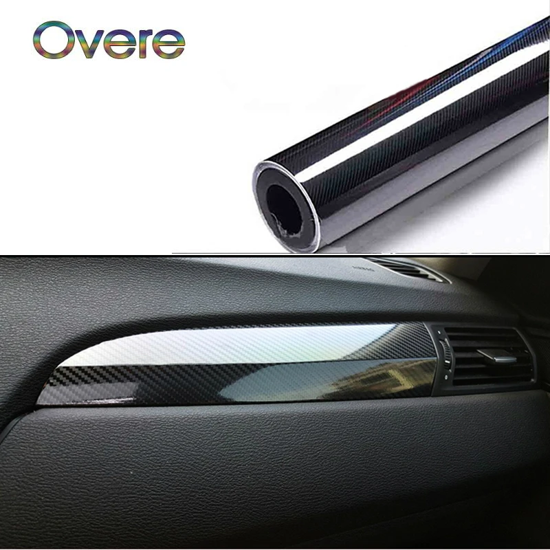Автомобильные наклейки OVERE 5D из углеродного волокна для BMW G30 E39 E90 E60 E36 F10 E34 E30 Mini