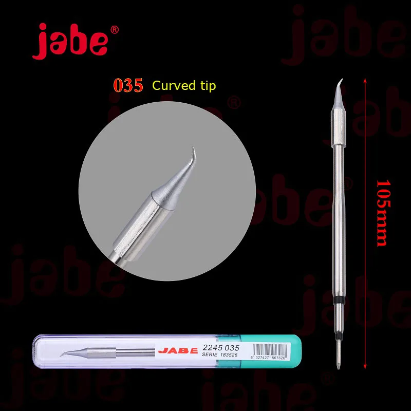 Jabe T-IS 035 Jabe UD-1200 бессвинцовый электронный паяльник наконечник оригинальная насадка мобильный телефон отпечаток пальца Летающий провод ремонт сварочный инструмент - Цвет: Jabe T-IS 035