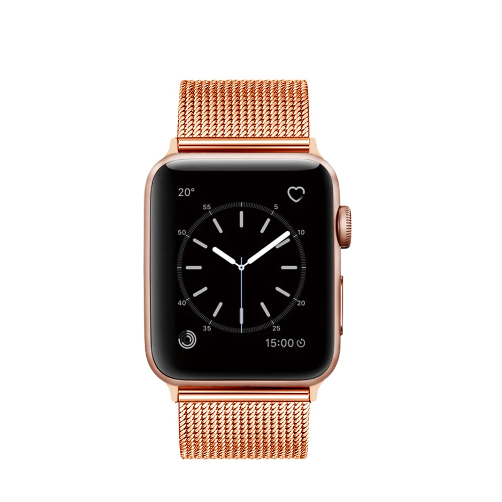 Миланский ремешок для часов Apple Watch 5, 38 мм, 42 мм, нержавеющая сталь, золотистый, для женщин и мужчин, сменный мужской т-браслет, ремешок для iwatch 1, 2, 3, 4