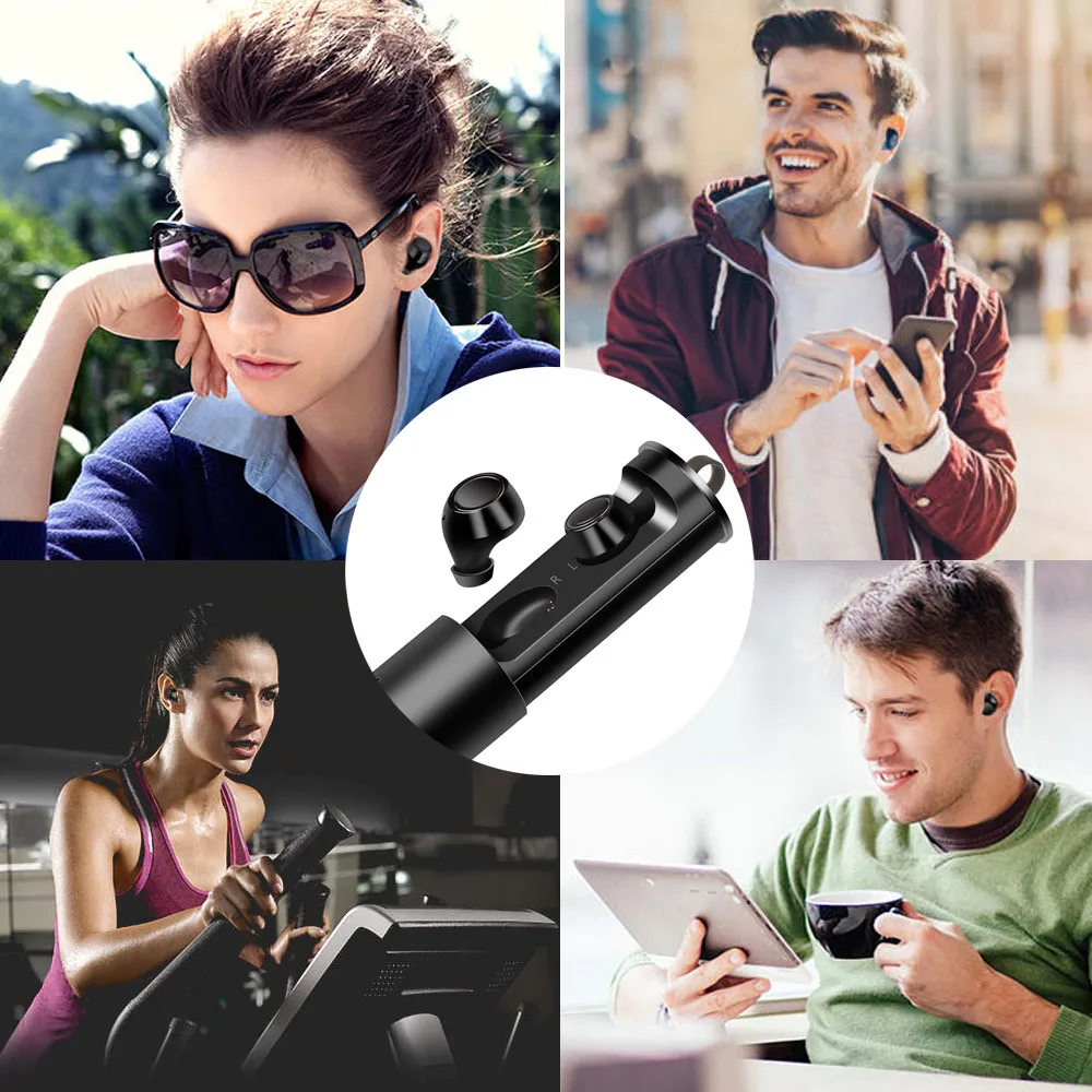Мини Размер Беспроводной наушники вкладыши TWS Bluetooth 5 0 Стерео Наушники Hi Fi в