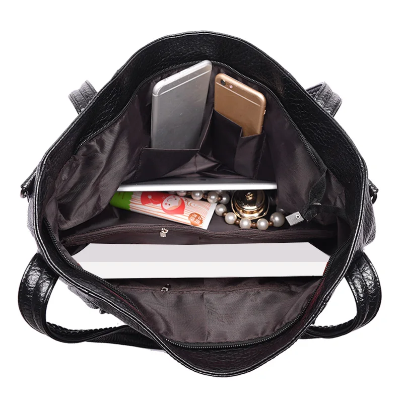 Hjphoebag Женская мода мягкая сумка высокого качества черные женские сумки на плечо