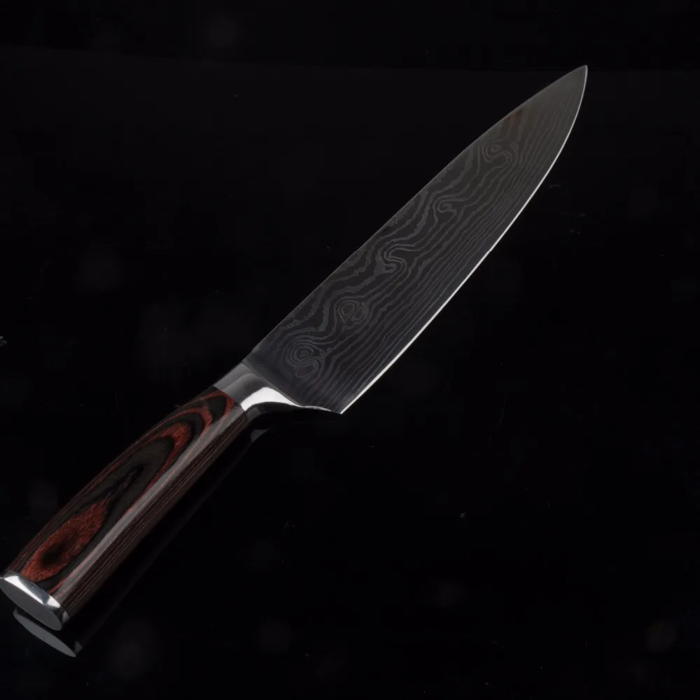 Нож Eviscerate нож шеф повара из нержавеющей стали 7CR17 имитация дамасской разные
