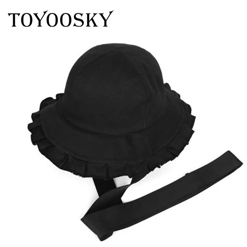 Toyoosky женская панама Новая модная однотонная шляпа 2 цвета может Регулируемая