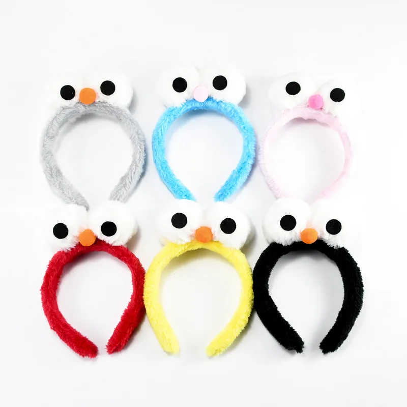 Женский обруч для волос seame Street Elmo креативная повязка из кораллового флиса с