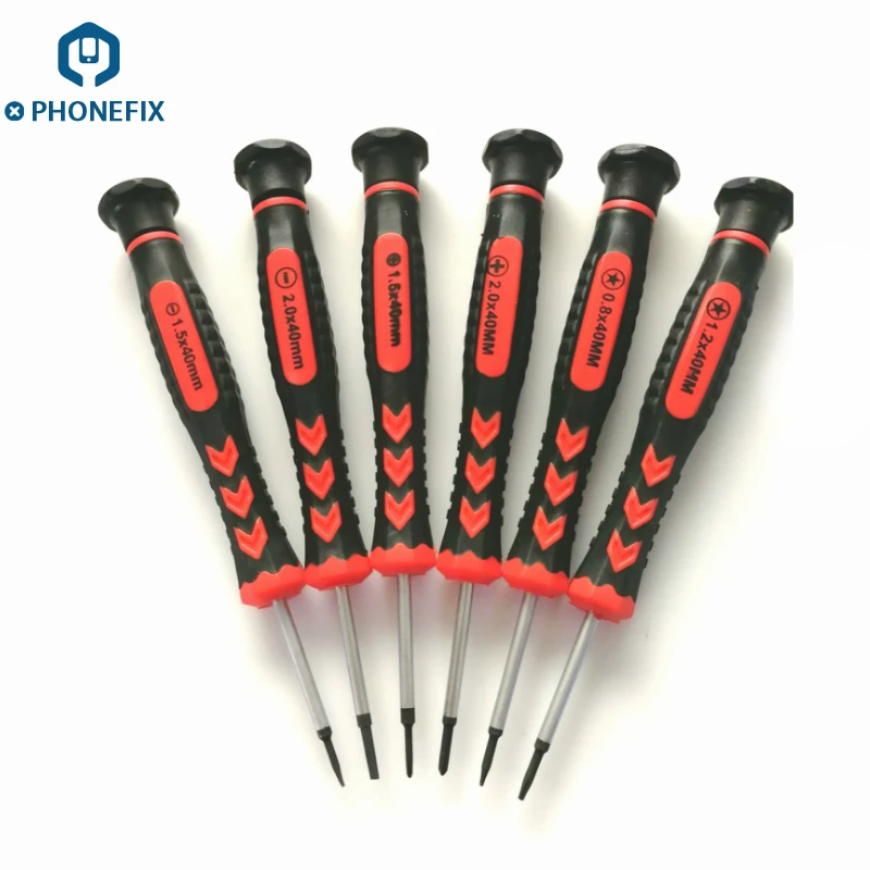 

PHONEFIX Multi-Functional 6 in 1 Repair Disassemble Opening Tool Precision Screwdriver Set For Cell Phone Tablet Repair