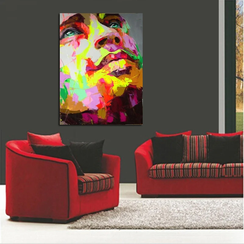 Ручная роспись современный портрет картина маслом s домашний декор высокое