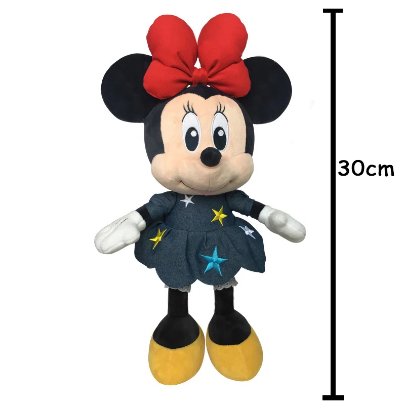 disney Минни Мышь плюшевые куклы Ковбой Мода disney игрушки для детская одежда для девочек подарок на день рождения Микки Мышь кукла - Цвет: Minnie