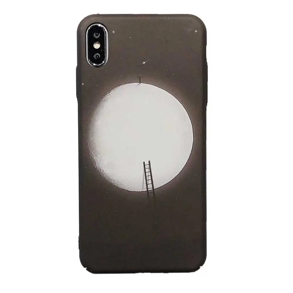 Boucho Мода пространство Лун светящийся чехол для iphone XS MAX XR X 8 7 6 S plus Млечный Путь