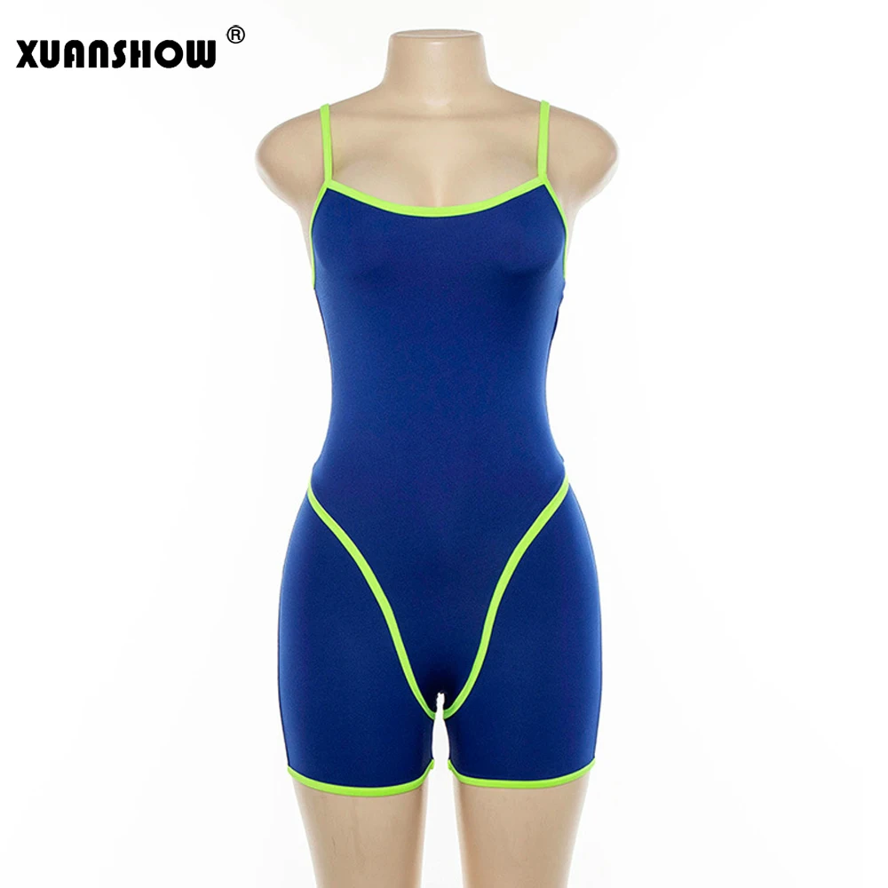 Женская одежда XUANSHOW 2019 спортивная с открытой спиной женские спортивные костюмы