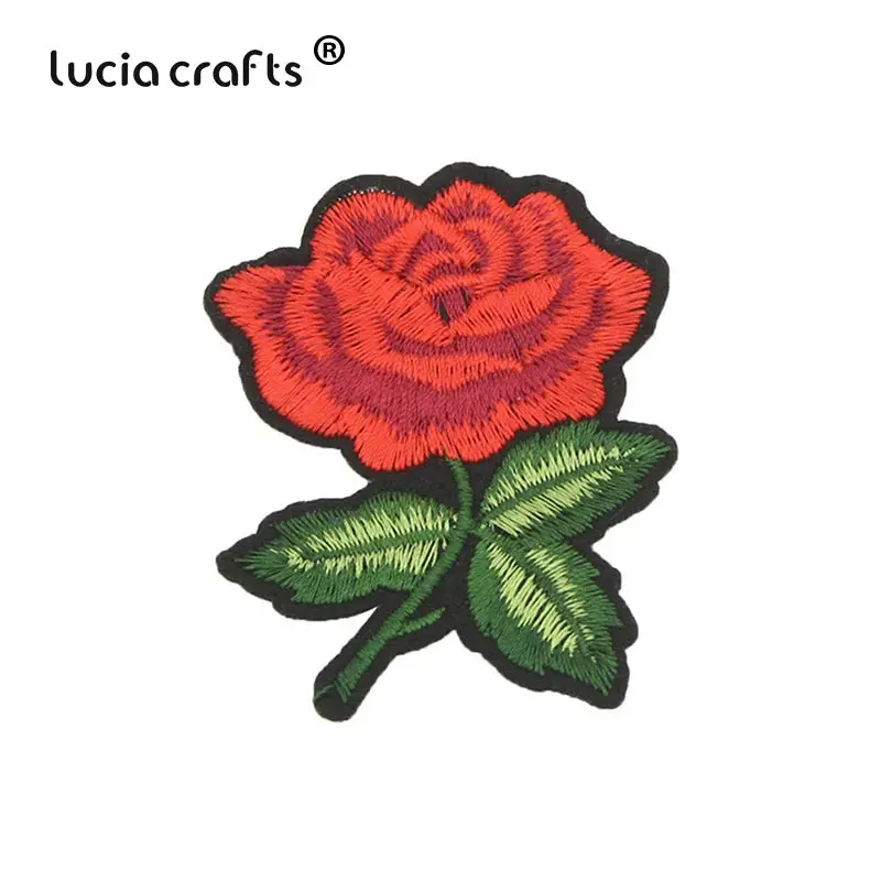 Lucia crafts 10 шт 5,3-11,7 см розовые вышитые железные нашивки для одежды DIY полосатая одежда Лоскутная наклейка L0413