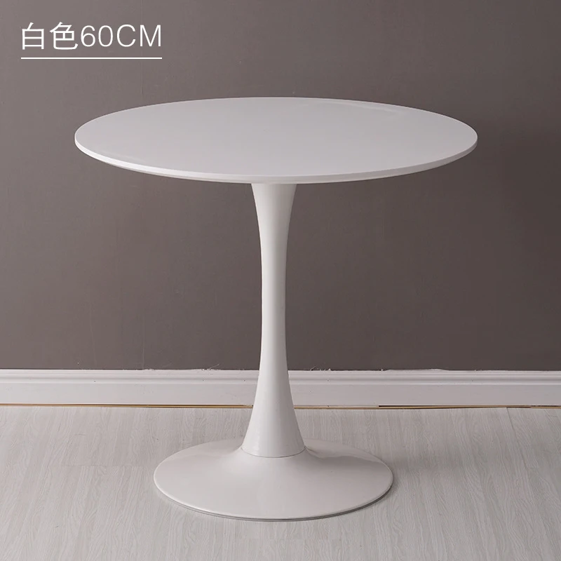 60cm Modern Dining Table Small Round Table Sales Office To Negotiate Reception Reception Desk Round Cafe Table Furniture