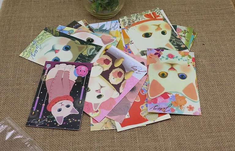 36 шт./компл. Мультяшные милые почтовые открытки с котенком поздравительная