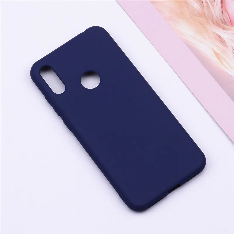 Dark Blue Honor 8A чехол для huawei Honor 8A силиконовый чехол ТПУ милый чехол для телефона чехол s для huawei Honor 8A JAT-LX1 8 A Honor8A чехол - Цвет: Dark Blue