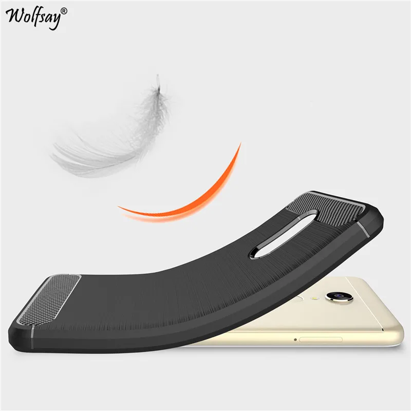 For Xiaomi Redmi 5 Plus Case Brushed Carbon Fiber Soft Silicone Phone Cover |