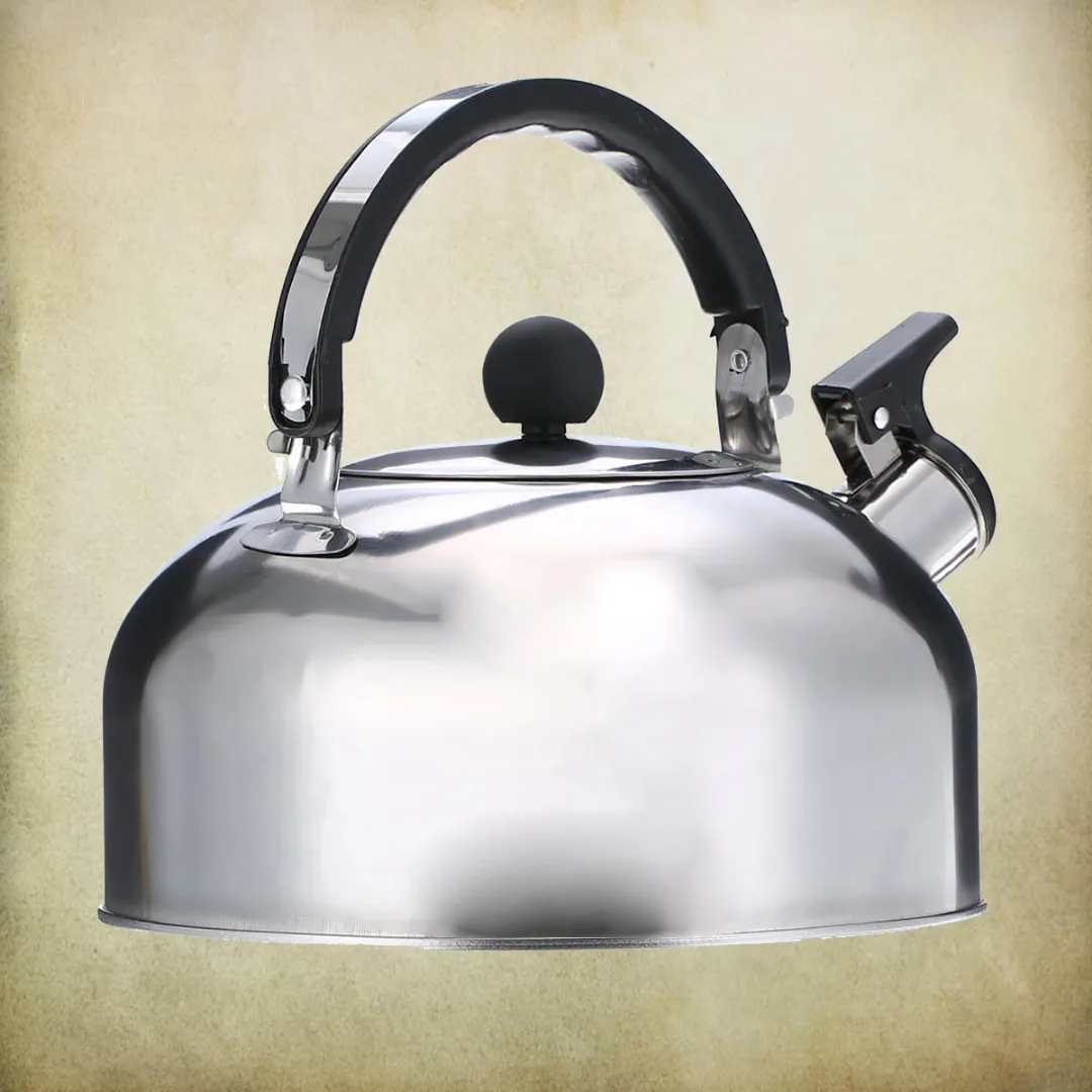 2000 мл Нержавеющая сталь свисток Чай чайник воды горшок тепла помощник ручка