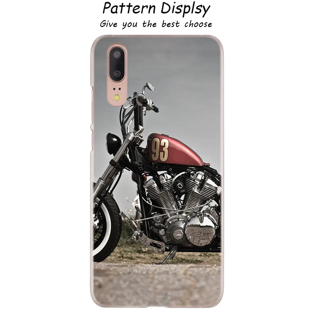 011 MLLSE классический мотоцикл модный прозрачный чехол для huawei P30 P20 P10 P9 P8 Lite P30 P20 мини-видеокамера-регистратор с креплением к P Smart плюс крышка Лидер продаж - Цвет: 011