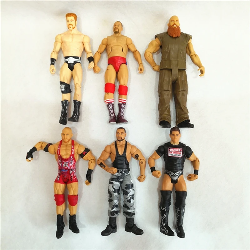 5pcRandom Wrestling Wrestler Seth Rollins danel Bryan Mark Henry Dave Bautist фигурка игрушка Brinquedos Фигурки Модель подарок