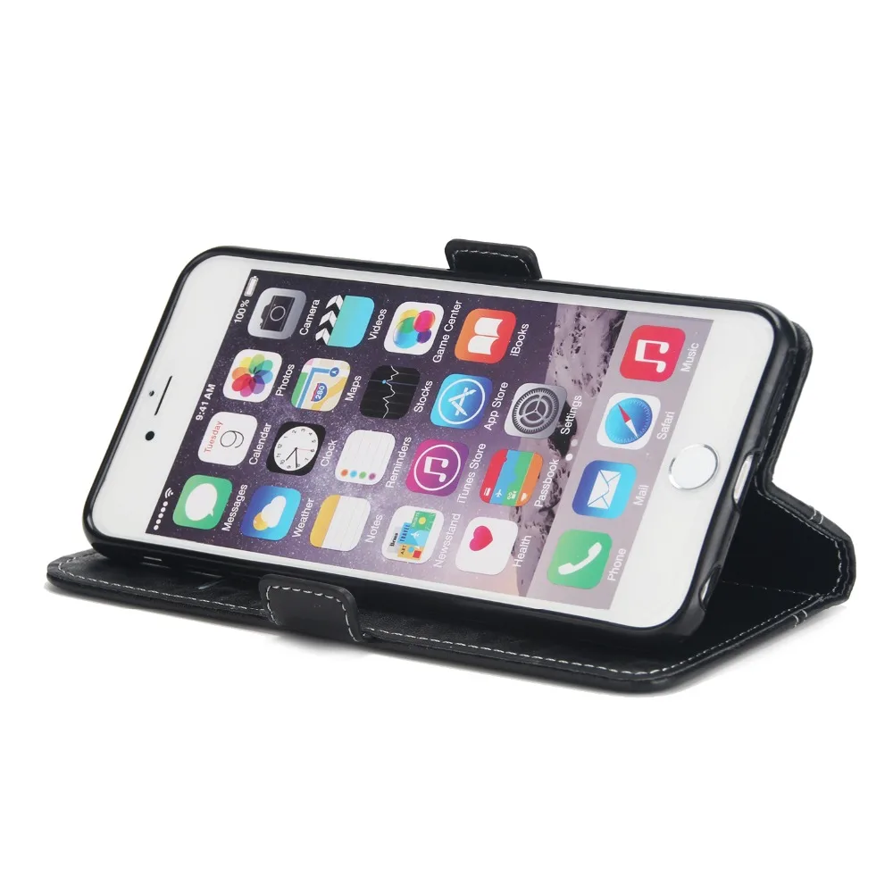 Роскошные Флип Чехол Для coque fundas для iPhone 6 чехол телефона s 6s с держатель карт |