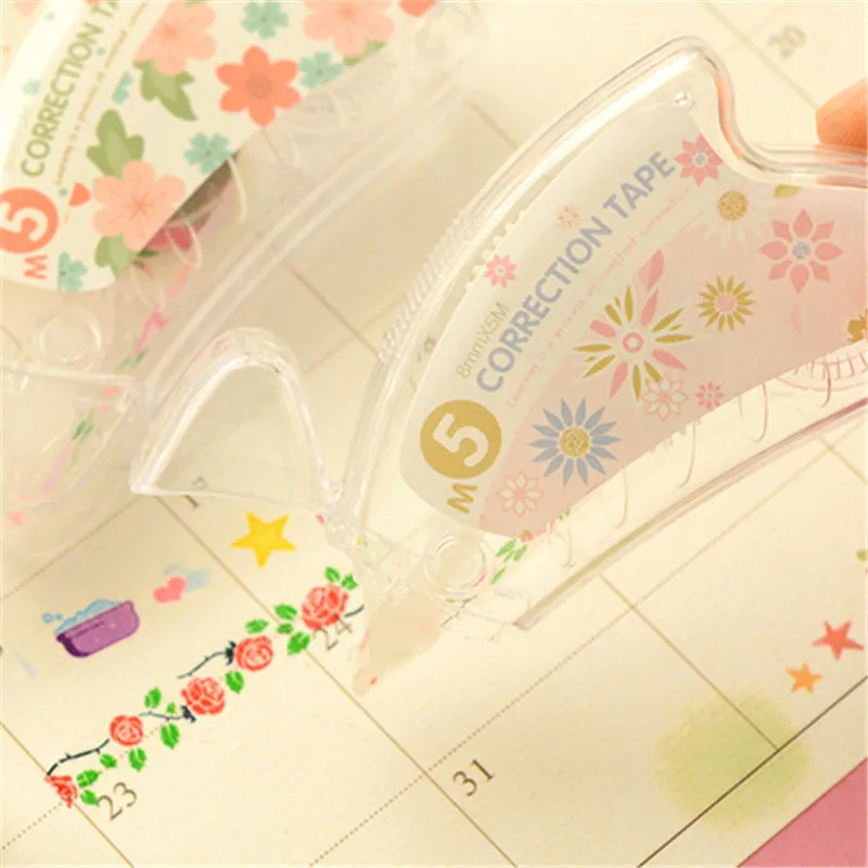 Free Shipping 1pcs Creative Sweet Little Flowers Decorative Correction Tape Stickers for Kids Gift 4 Color | Игрушки и хобби