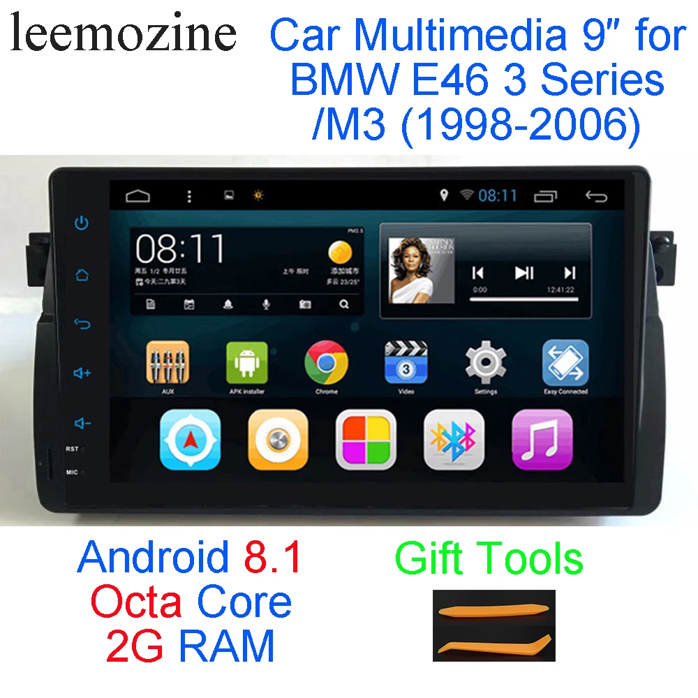 Новые Android 8 1 Octa Core 2G RAM 32G ROM gps Navi Стерео 9 &quotавтомобиль DVD мультимедиа для BMW E46/M3 98 06