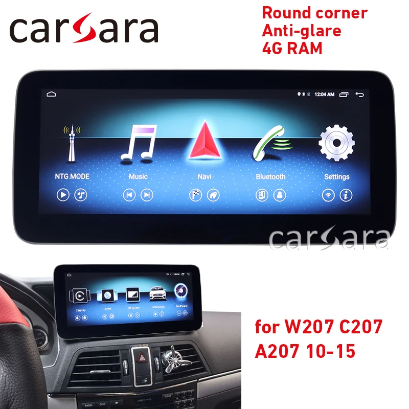W207 dvd экран C207 android Основной блок A207 мультимедийный Круглый угол антибликовый 10 25