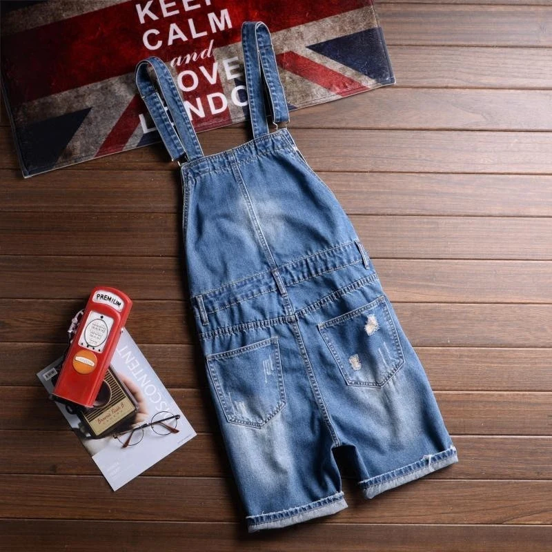 2017 брендовые летние модные мужские шорты комбинезон джинсы короткие