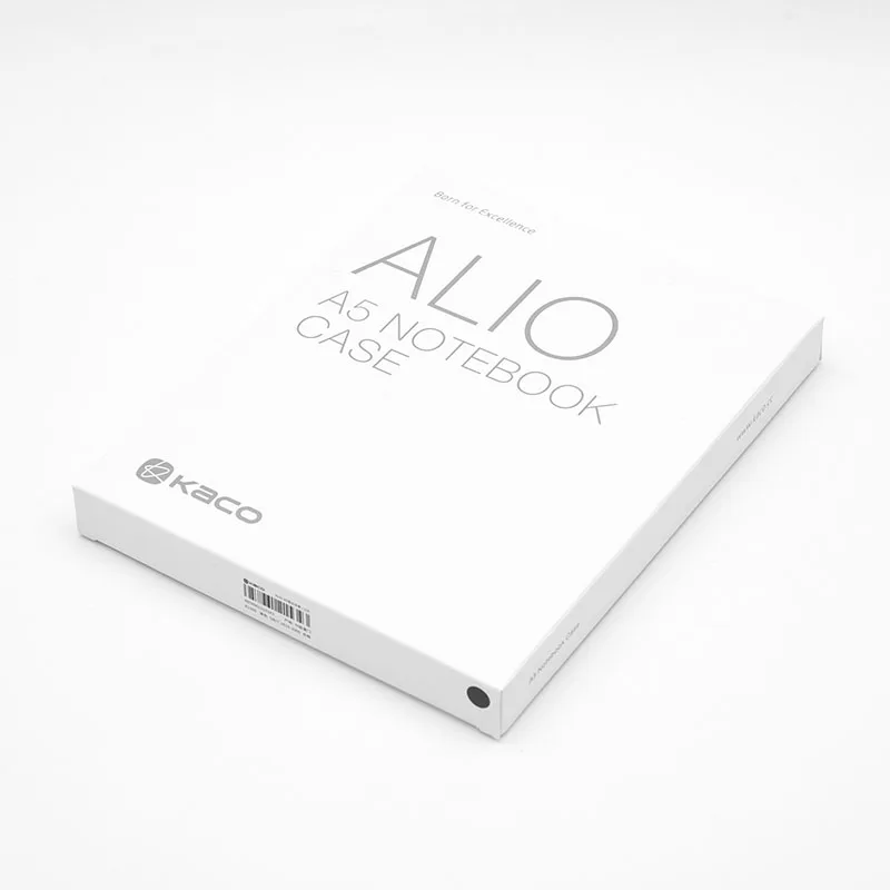 KACO ALIO черный серый деловой набор для совещаний подарочный A5 спиральный блокнот