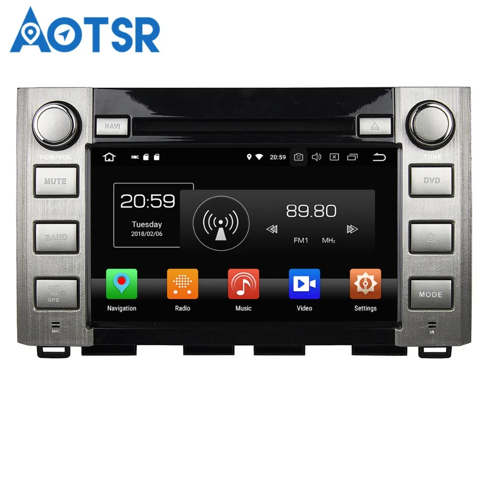 Автомобильный DVD плеер Aotsr Android 8 0/7 1 С GPS навигацией для Sequoia /Tundra 14 16 мультимедийный