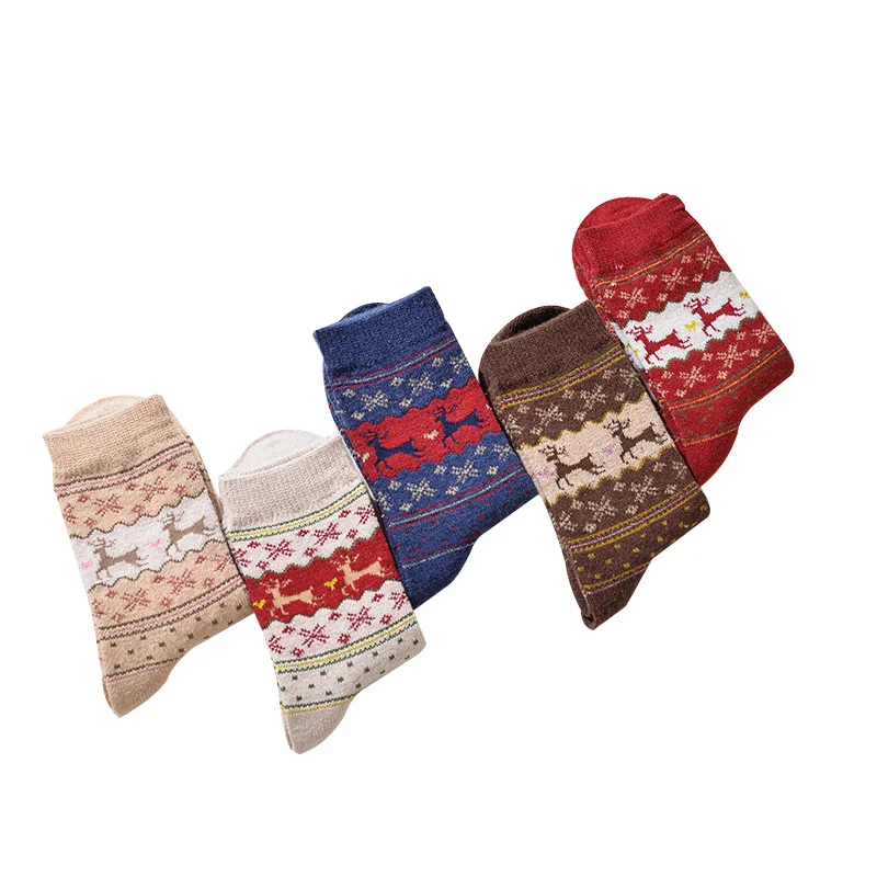 3 пары/Лот женские носки рождественские Мультяшные забавные с оленем мужские