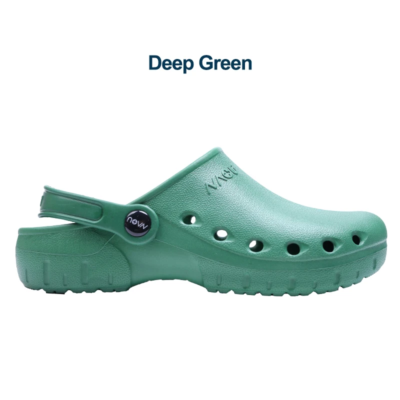 Deep Green Для кормящих резиновые шлепанцы с ремнем безопасности ортопедические сабо для кормящих покрыто ЭВА Нескользящая основа дизайн качество - Цвет: Deep Green